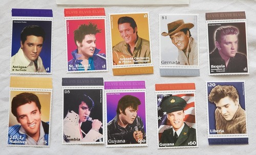 Elvis presley stamp collection - presley,