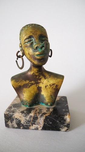 Vintage african style bronze - african-style,
