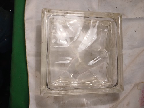 Wavey glass block brick - glass,