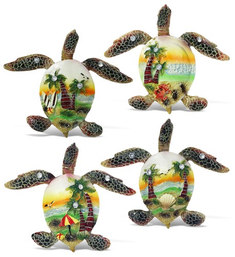 Sunset magnets sea turtle - magnets,