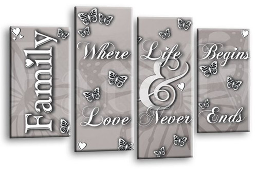 Family wall art silver - family,