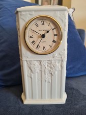 Vintage Wedgwood Ceramic Clock QUARTZ GARDEN/IVY DESIGN CREAM