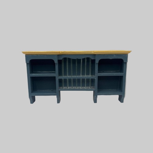 Dolls house contemporary blue - house,