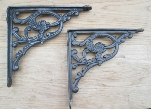 Cast iron old english shelf - english,