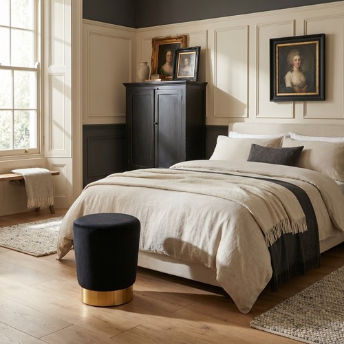 Art deco style black velvet - art,