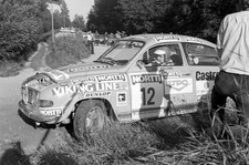 Per Eklund Bjorn Cederberg Saab 96 V4 1000 Lakes Rally August 02 1- Old Photo 2