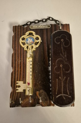 Retro wooden key rack with - retro,
