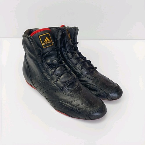 Vintage adidas black leather - black,
