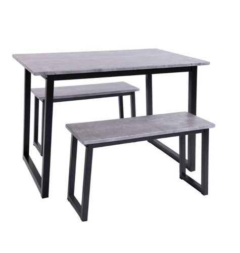 Concrete effect dining table - effect,