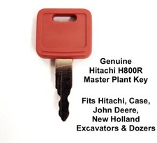  Hitachi H800 Genuine Master Plant Key Fits Case, New Holland, John Deere, Fiat