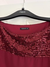 Roman Cape Sleeve Sequin Top