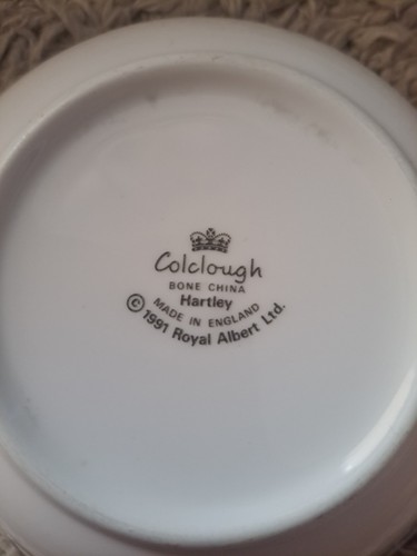 Colclough hartley bone - hartley, china