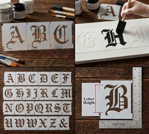 Alphabet letter stencil - alphabet,