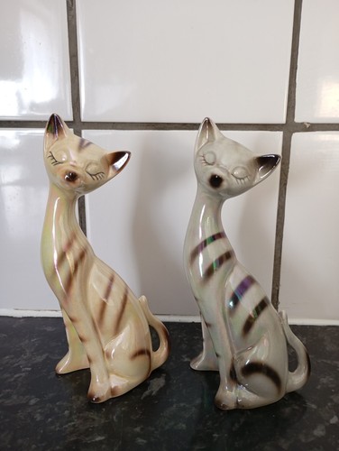Pair vintage lustreware - of,
