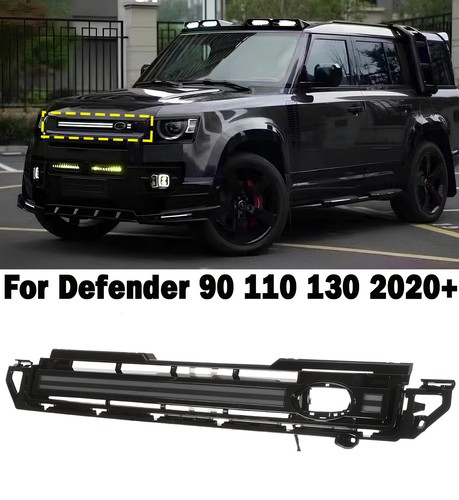 Gloss black led light - light, front