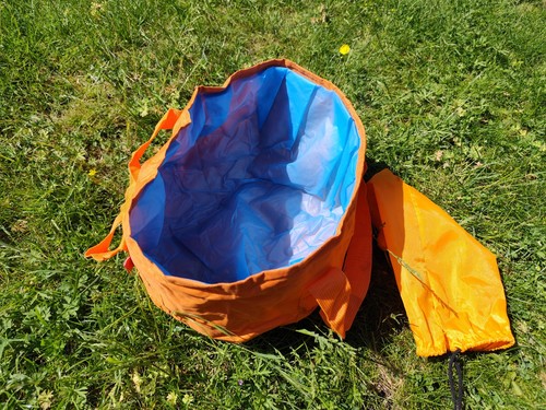 Foldable camp washing bowl - camp, up