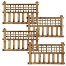 4 x Bronze Plastic Fence