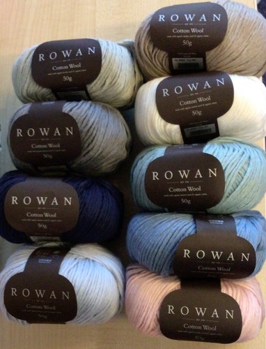 50g rowan cotton - wool, d/k
