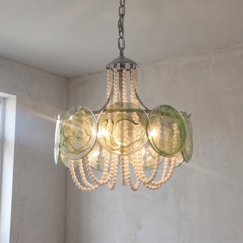 Iridescent green murano - iridescent, style