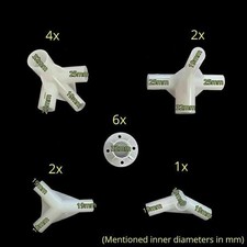 For Tent 3x6m 32/25/19mm Awning M Connector Corner Gazebo Center 15x Spare Parts