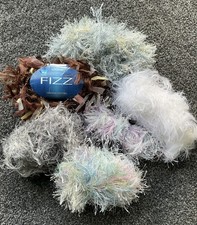 Fancy yarn eyelash bundle 195g