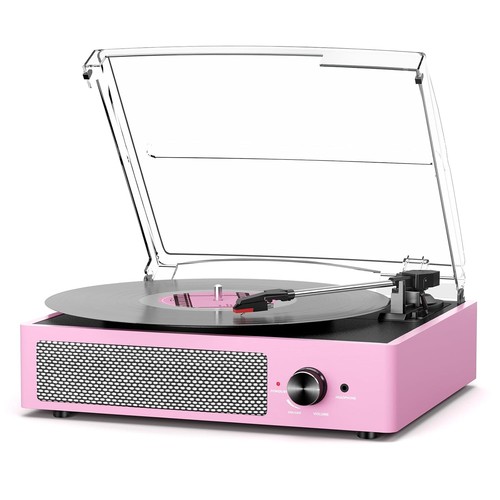 Vinyl record player with - vinyl,