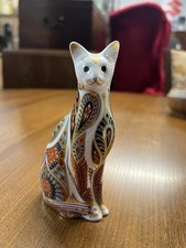 Royal Crown Derby Cat With