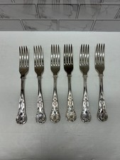 Set of 6 Vintage EPNS A1 Sheffield Silver Plated Dinner Forks Spoon Collectible