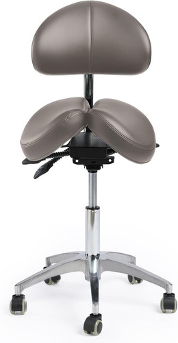 Ergonomic saddle stool with - ergonomic,