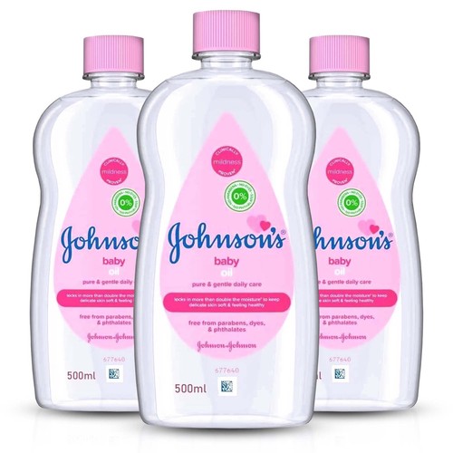 Johnsons baby oil 500ml - 3x,