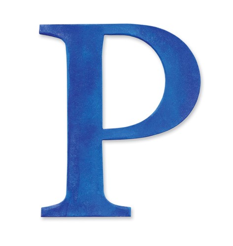 Sassy serif letter sizzix - sassy, p