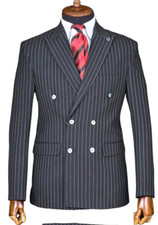 Designer Double-Breasted Men's