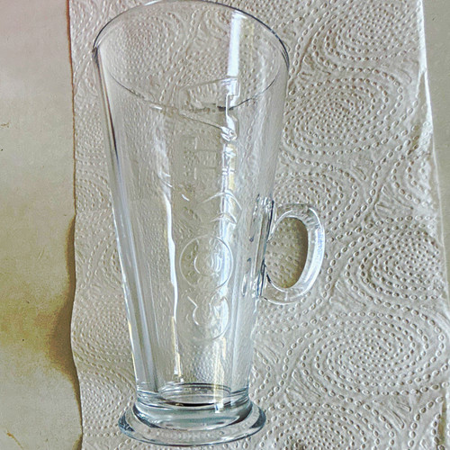 Costa coffee glass latte mug - costa,