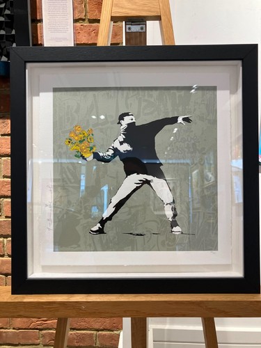 Brainwash banksy flower - mr,