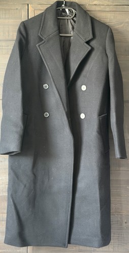 Zara manteco black long - zara,
