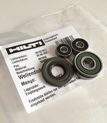 Rotor armature bearings - armature, oil