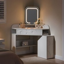 Corner mirror dressing table - mirror,