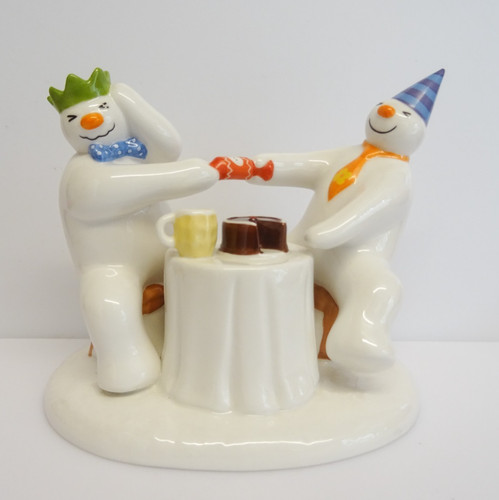 Coalport the snowman pulling - the,