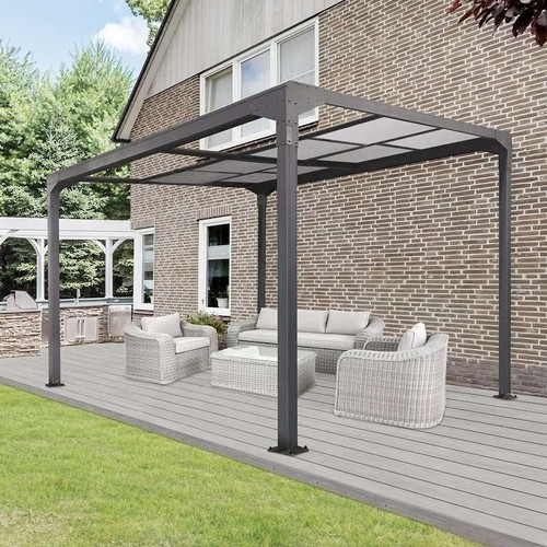 Charcoal veranda garden canopy - garden,