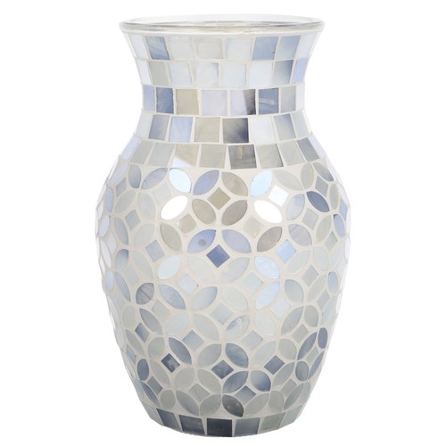 Modern silver mosaic vase - mosaic,