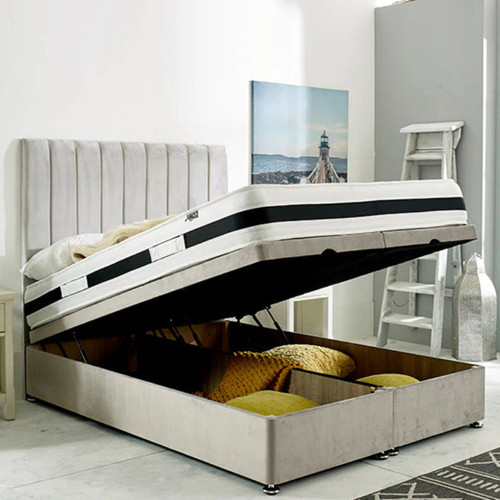 Panel divan bed set plush - bed,
