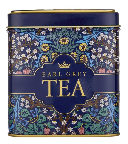 Victorian garden tea tin with - victorian,