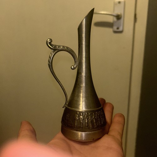 Pewter pitcher asian bud - pitcher,