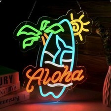 Aloha Neon Led Home Tiki
