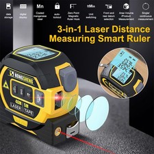 3 In 1 Laser Tape Measure Digital Tape Measure High Precision Laser Rangefinder