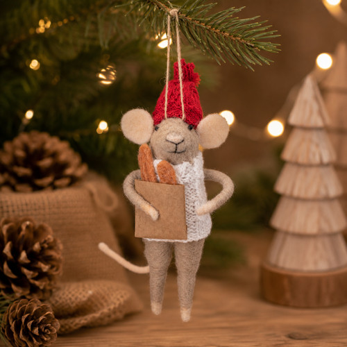 Sass belle felt mouse - &,