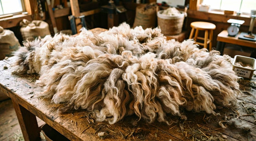 Raw fawn alpaca - fawn,