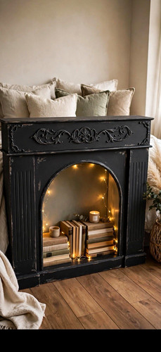 Art deco black corner - black,