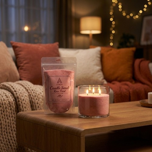 500g rose candle sand wax - 500g,