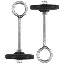  2 Pcs Cattle Nose Ring Rings Stainless Steel Cow Traction Circle